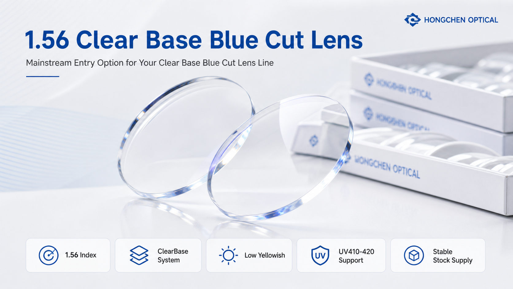 1.56 Clear Base Blue Cut Lens0