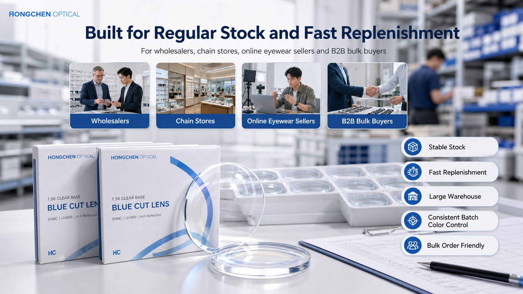 1.56 Clear Base Blue Cut Lens05